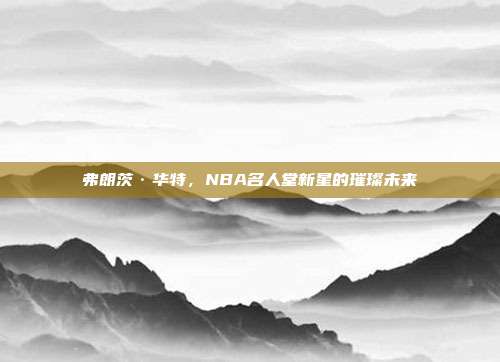 弗朗茨·华特，NBA名人堂新星的璀璨未来