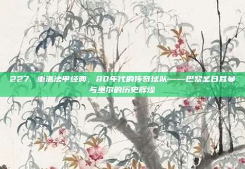 227. 重温法甲经典，80年代的传奇球队——巴黎圣日耳曼与里尔的历史辉煌